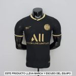 PSG 22-23 ジャージ、黒と金の代替品 (選手バージョン)