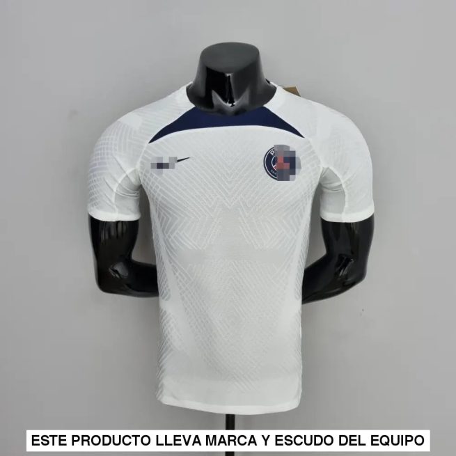 PSG 22-23 Tシャツ、白トレーニング（選手バージョン）